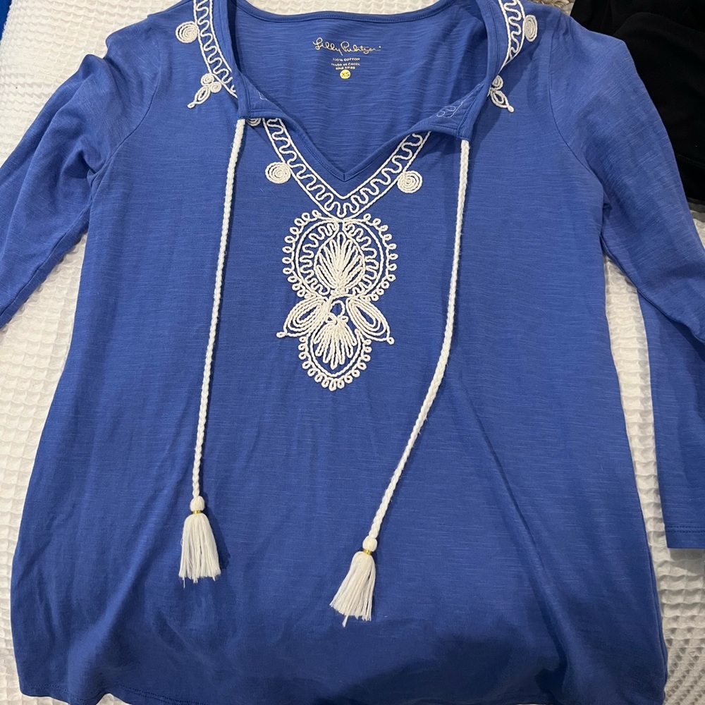 Lilly Pulitzer Tassel Knit Top